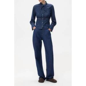 NEW TWP women's fifis shirt in dark stone